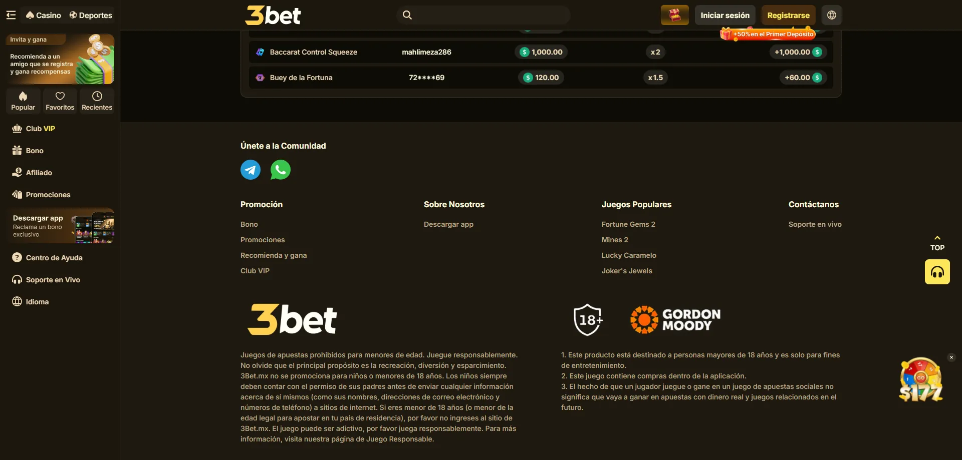Métodos de pago y retiro en 3bet Casino para México